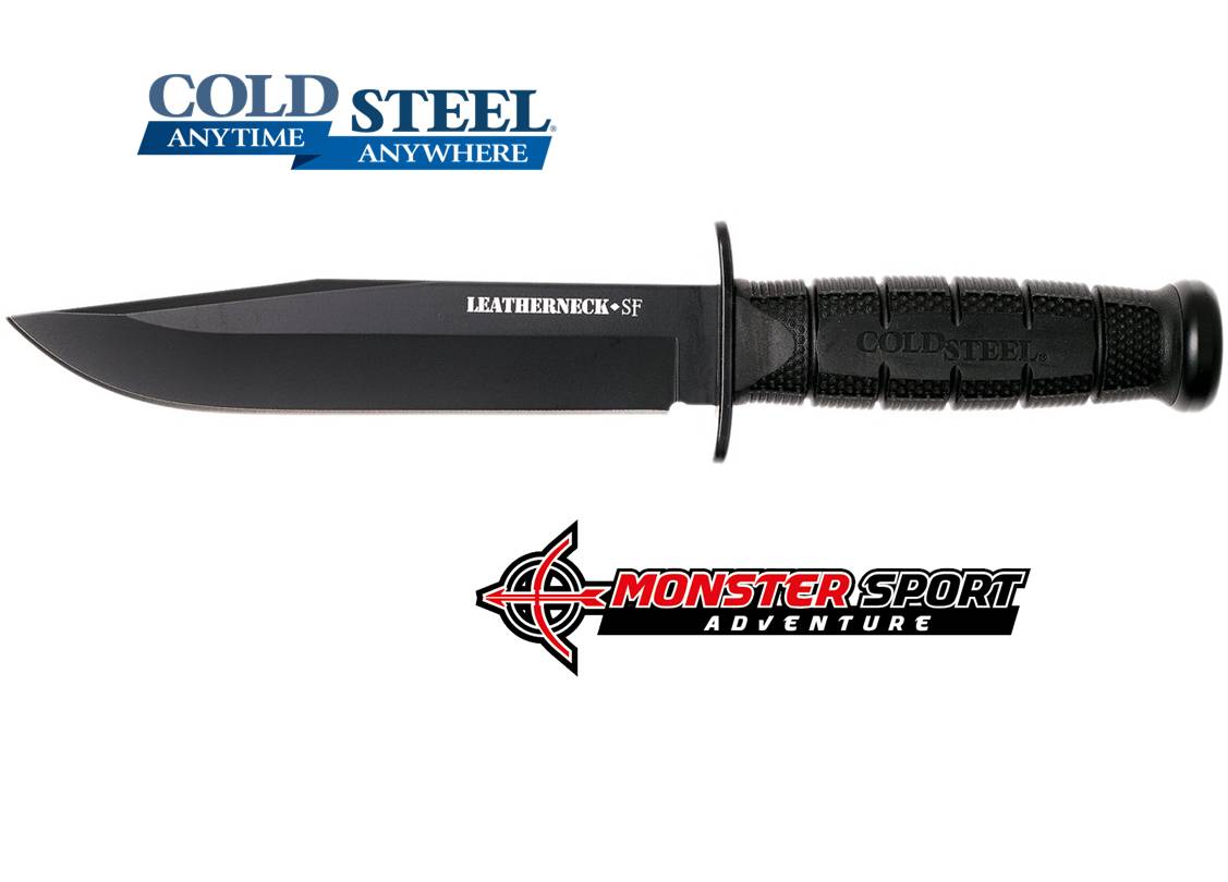 Cold Steel Leatherneck Fixed Blade Knife Black Powdercoat 39LSFC